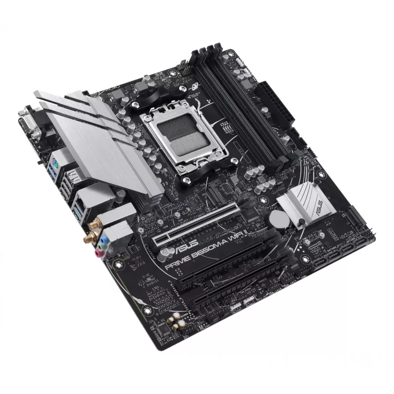ASUS PRIME B650M-A WIFI II pagrindinė plokštė AMD B650 Socket AM5 micro ATX