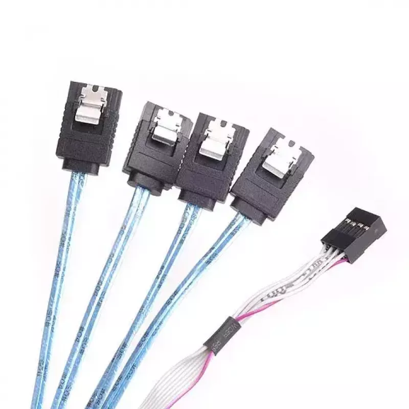 Laidas Silverstone CPS05 0,5 m Mini-SAS SFF-8643 į SATA 7 kontaktų