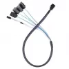 Laidas Silverstone CPS05 0,5 m Mini-SAS SFF-8643 į SATA 7 kontaktų