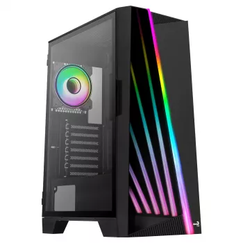 Aerocool MIRAGEBK kompiuterio korpusas su ARGB 12 cm ventiliatoriumi