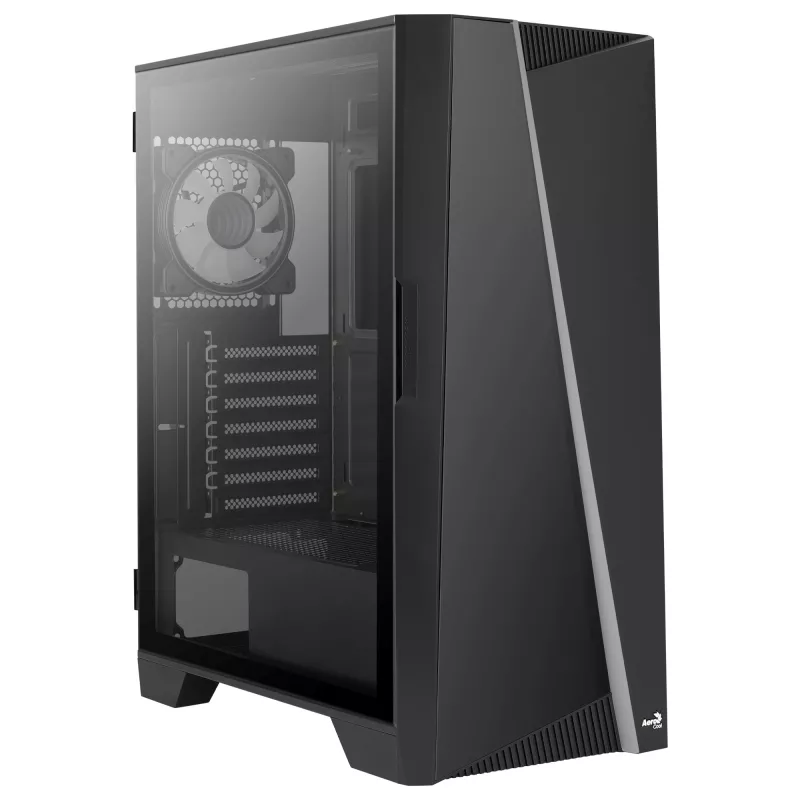 Aerocool MIRAGEBK kompiuterio korpusas su ARGB 12 cm ventiliatoriumi