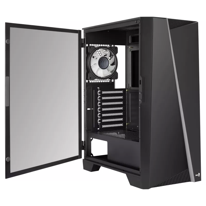 Aerocool MIRAGEBK kompiuterio korpusas su ARGB 12 cm ventiliatoriumi