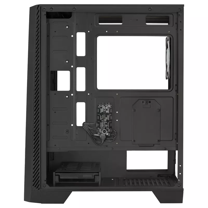 Aerocool MIRAGEBK kompiuterio korpusas su ARGB 12 cm ventiliatoriumi