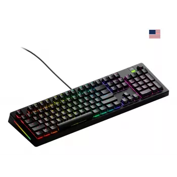 Mechaninė pilno dydžio (100%) laidinė klaviatūra GLORIOUS GMMK 3 — USB, QWERTY, RGB, juoda (JAV išdėstymas)