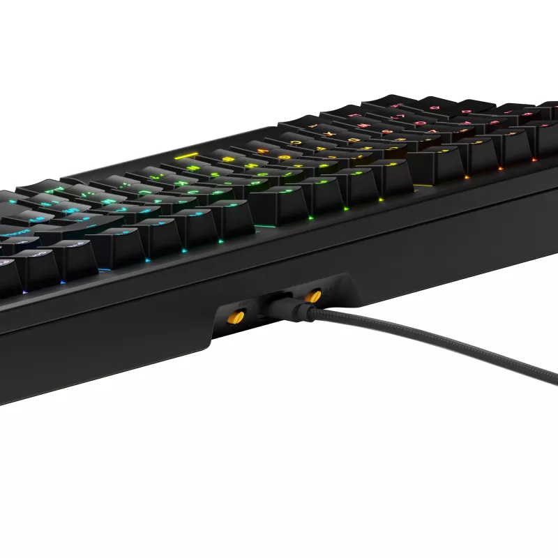Mechaninė pilno dydžio (100%) laidinė klaviatūra GLORIOUS GMMK 3 — USB, QWERTY, RGB, juoda (JAV išdėstymas)