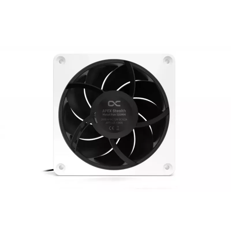 Ventiliatorius Alphacool Apex Stealth Metall 12 cm Baltas 400-2000 RPM 20-29.9 dB
