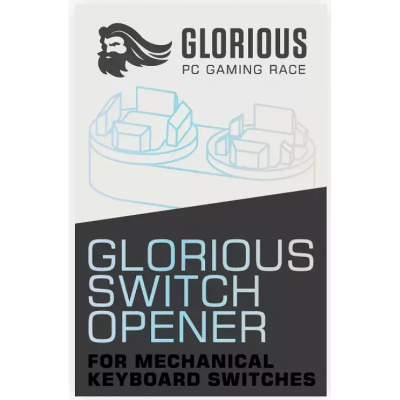 Jungiklių atidarytuvas Glorious PC Gaming Race GLO-ACC-SO ABS Geltonas
