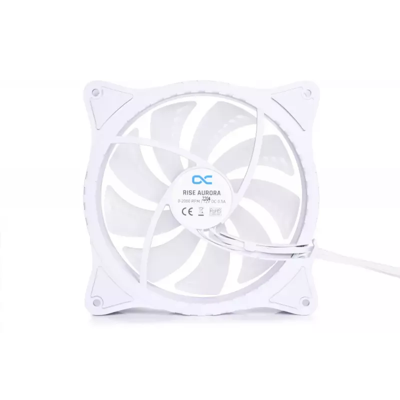Ventiliatorius Alphacool Rise Aurora 24851 14 cm 2000 RPM Baltas