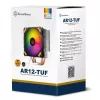 SilverStone AR12-TUF procesoriaus aušintuvas su ARGB apšvietimu, 120 mm