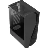 Aerocool WAVEBKV3 ATX kompiuterio korpusas su grūdintu stiklu ir 4 RGB ventiliatoriais, juodas