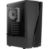 Aerocool WAVEBKV3 ATX kompiuterio korpusas su grūdintu stiklu ir 4 RGB ventiliatoriais, juodas