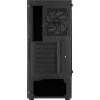 Aerocool WAVEBKV3 ATX kompiuterio korpusas su grūdintu stiklu ir 4 RGB ventiliatoriais, juodas