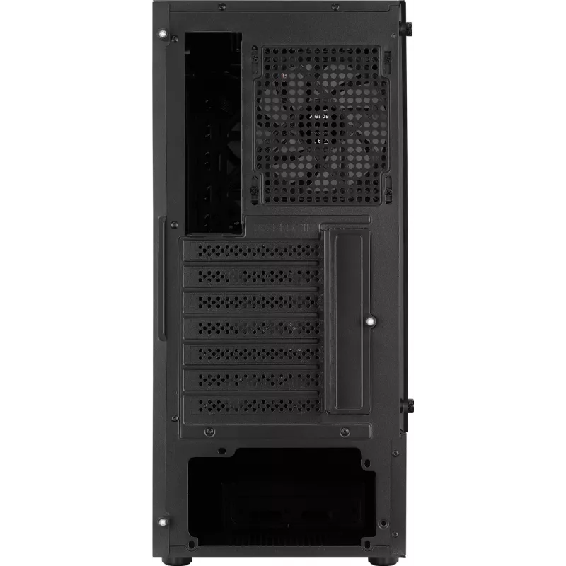 Aerocool WAVEBKV3 ATX kompiuterio korpusas su grūdintu stiklu ir 4 RGB ventiliatoriais, juodas