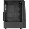Aerocool WAVEBKV3 ATX kompiuterio korpusas su grūdintu stiklu ir 4 RGB ventiliatoriais, juodas