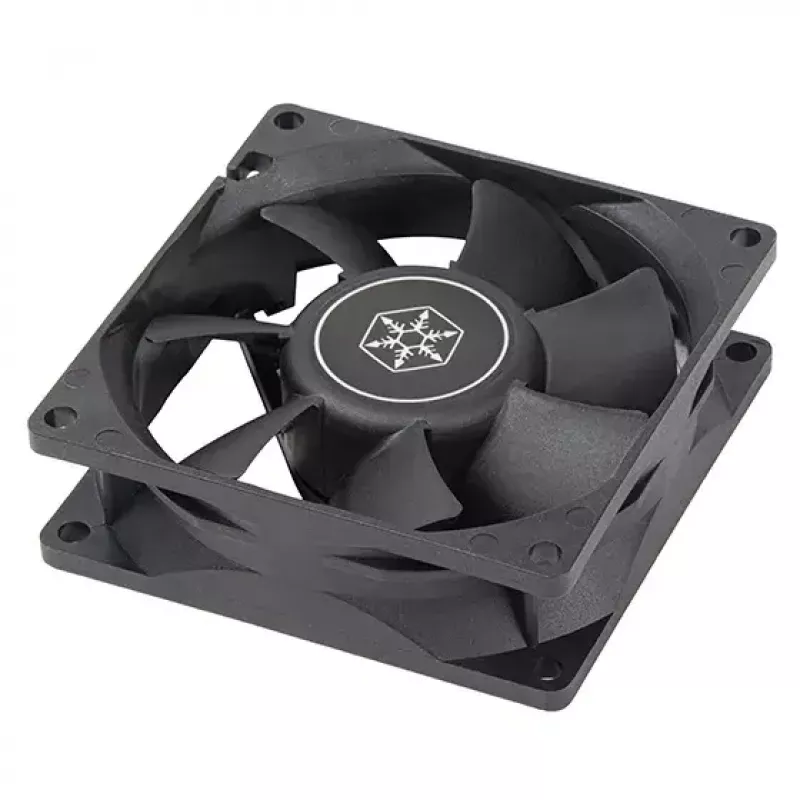 Ventiliatorius Silverstone FN80 8 cm juodas 27,81 cfm 1,86 mmH2O