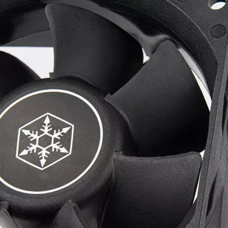 Ventiliatorius Silverstone FN80 8 cm juodas 27,81 cfm 1,86 mmH2O