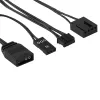 Aerocool ASTRO12PRO rinkinys 3 ventiliatoriai PC 12cm LED RGB antivibraciniai nuotolinio valdymo pultelis