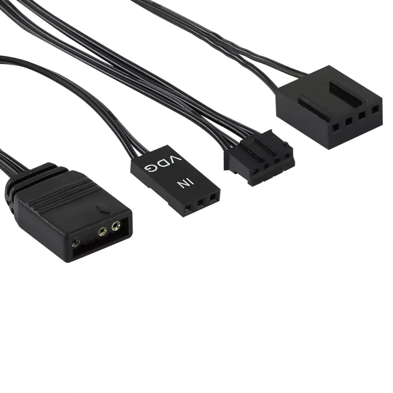 Aerocool ASTRO12PRO rinkinys 3 ventiliatoriai PC 12cm LED RGB antivibraciniai nuotolinio valdymo pultelis