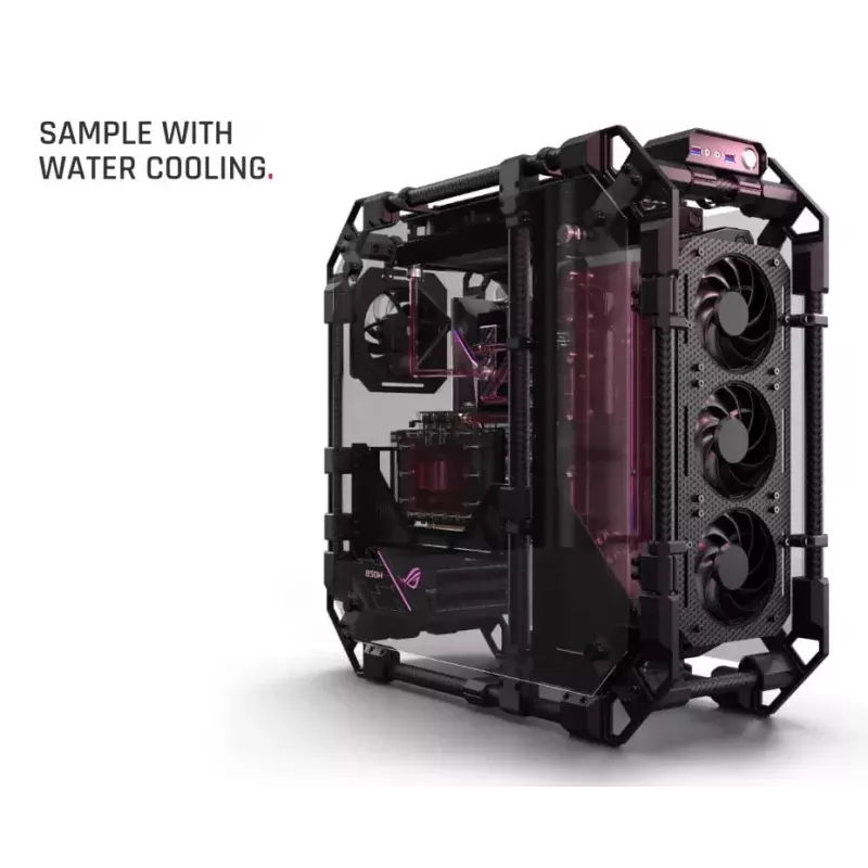 PC korpusas Alphacool Apex Skeleton Full Tower juodas