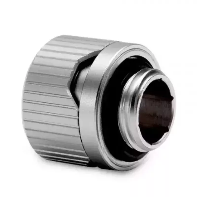 Fittingas EKWB HDC 12 — žalvaris, titano apdaila, aukštis 15 mm, skersmuo 20 mm, vamzdelis Ø 12 mm