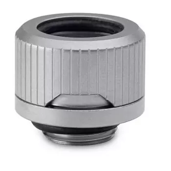 Fittingas EKWB HDC 12 — žalvaris, titano apdaila, aukštis 15 mm, skersmuo 20 mm, vamzdelis Ø 12 mm