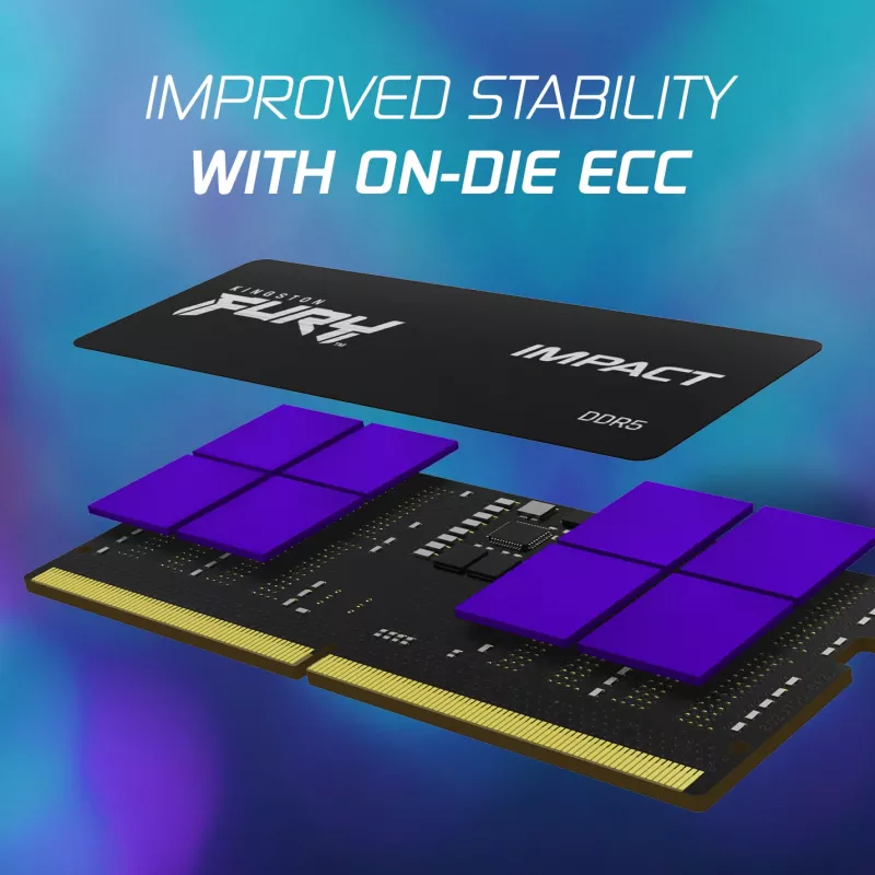 Kingston Technology FURY 16 GB 6000 MT/s DDR5 CL38 SODIMM Impact XMP
