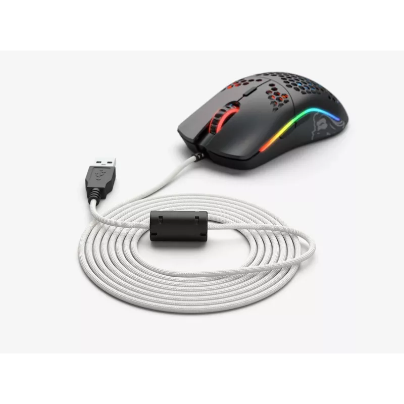 Glorious Ascended Cable V2 pintas USB-A pelės kabelis G-ASC-WHITE, 2 m, baltas
