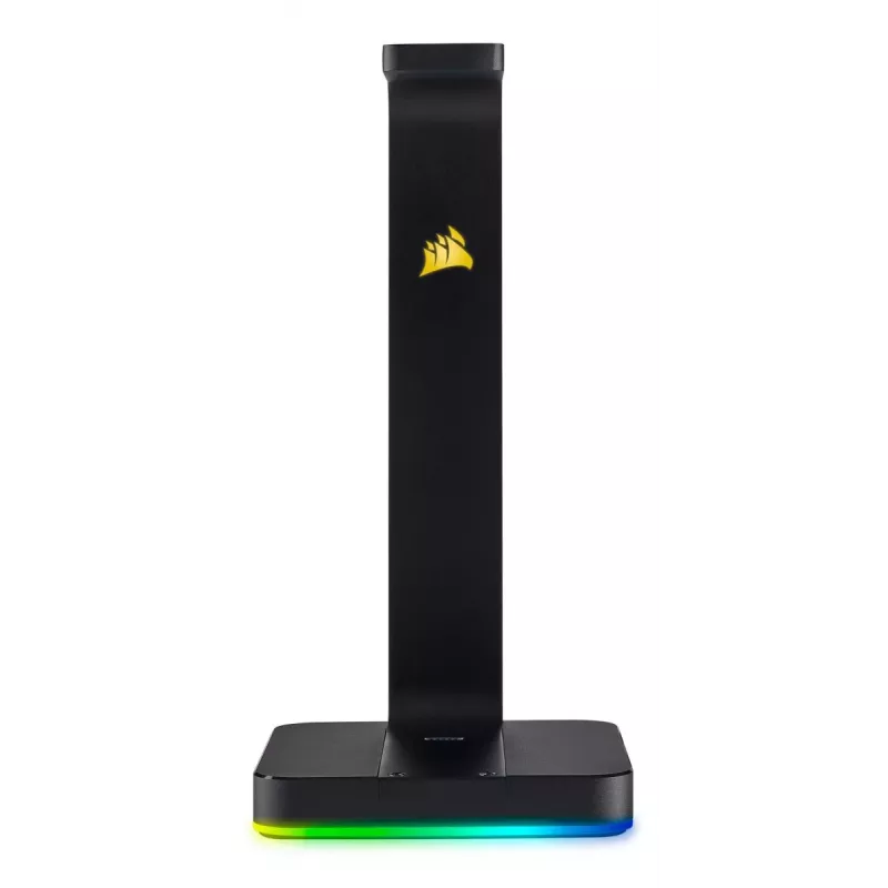 Ausinių stovas CORSAIR ST100 RGB Premium su 7.1 virtualiu garsu ir dvigubais USB 3.1 prievadais