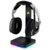 Ausinių stovas CORSAIR ST100 RGB Premium su 7.1 virtualiu garsu ir dvigubais USB 3.1 prievadais