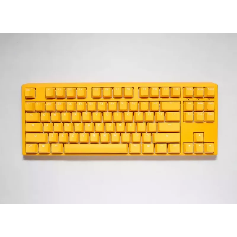 Ducky One 3 Yellow TKL klaviatūra, žaidimų, USB, mechaninė, laida