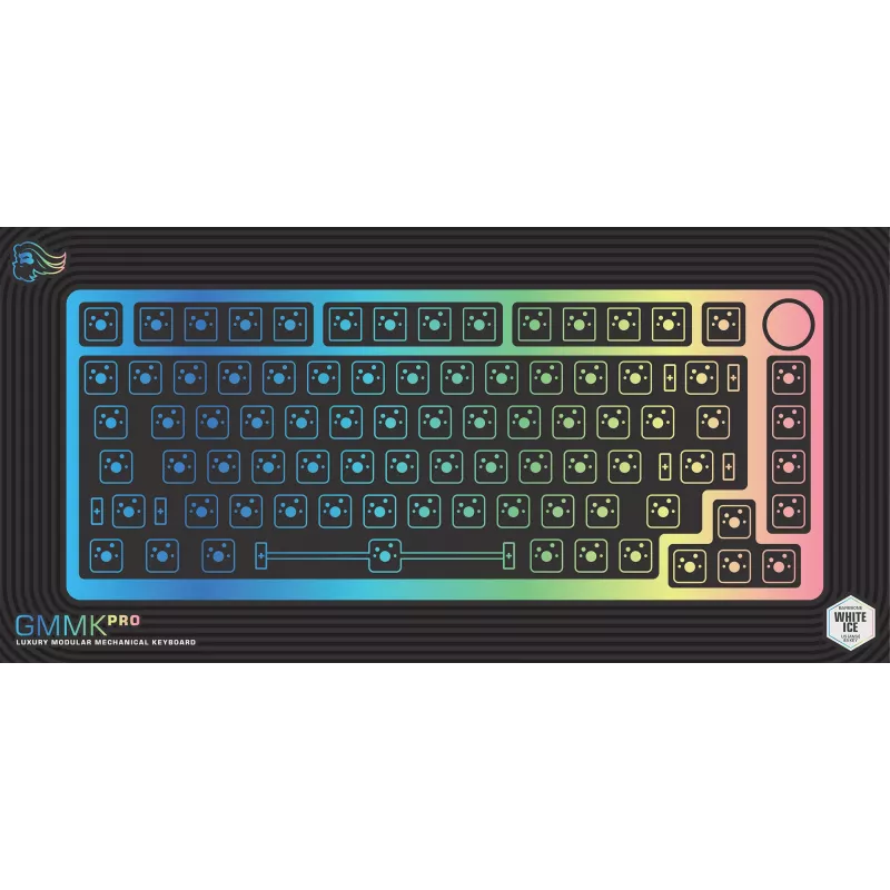 Glorious Gaming GMMK Pro klaviatūros pagrindas (be jungiklių ir klavišų)