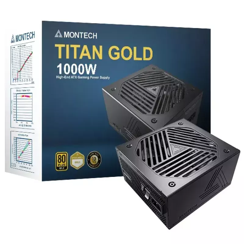 Maitinimo blokas Montech TITAN GOLD 1000W