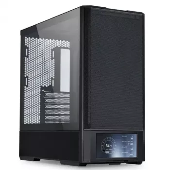 PC korpusas Lian Li LAN207DX Midi bokštas Juodas