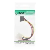 InLine SATA maitinimo adapterio laidas 5,25 colio / 15 kontaktų SATA 0,15 m, lenktas žemyn