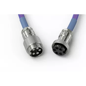 Glorious Gaming Coiled Violet 1,37 m – susuktas USB laidas klaviatūrai