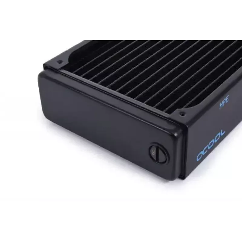 Radiatorius Alphacool 14472 žalvaris varis nerūdijantis plienas juodas 124 mm