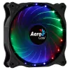 Aerocool COSMO12FRGB 120 mm kompiuterio korpuso ventiliatorius, 1000 RPM, 15 RGB LED, Molex jungtis, 3,72 W, juodas