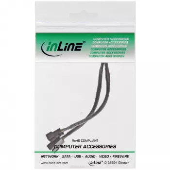 InLine PWM ventiliatorių maitinimo Y laidas, 4 kontaktų, 1M/2F, 0,15 m
