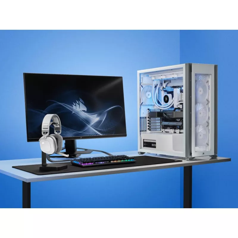 CORSAIR Gaming ausinės HS80 – belaidės – baltos