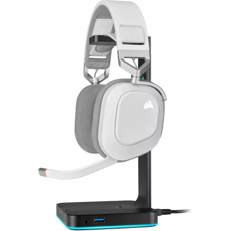 CORSAIR Gaming ausinės HS80 – belaidės – baltos
