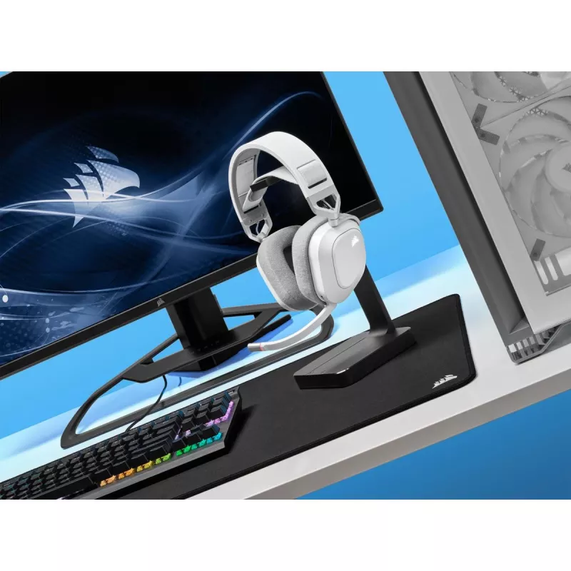 CORSAIR Gaming ausinės HS80 – belaidės – baltos
