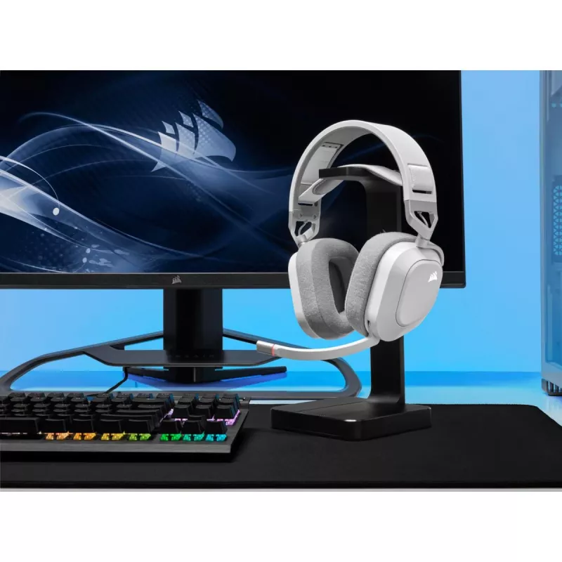 CORSAIR Gaming ausinės HS80 – belaidės – baltos