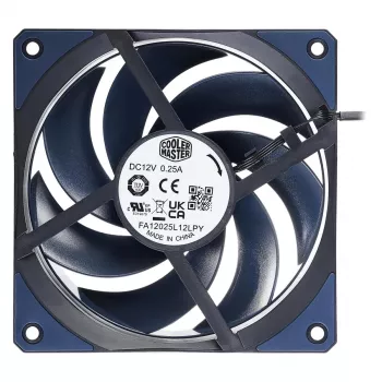 COOLER MASTER korpuso ventiliatorius Mobius 120 be LED juodas