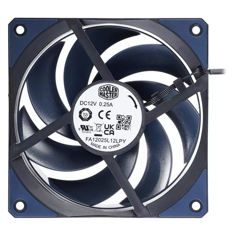 COOLER MASTER korpuso ventiliatorius Mobius 120 be LED juodas