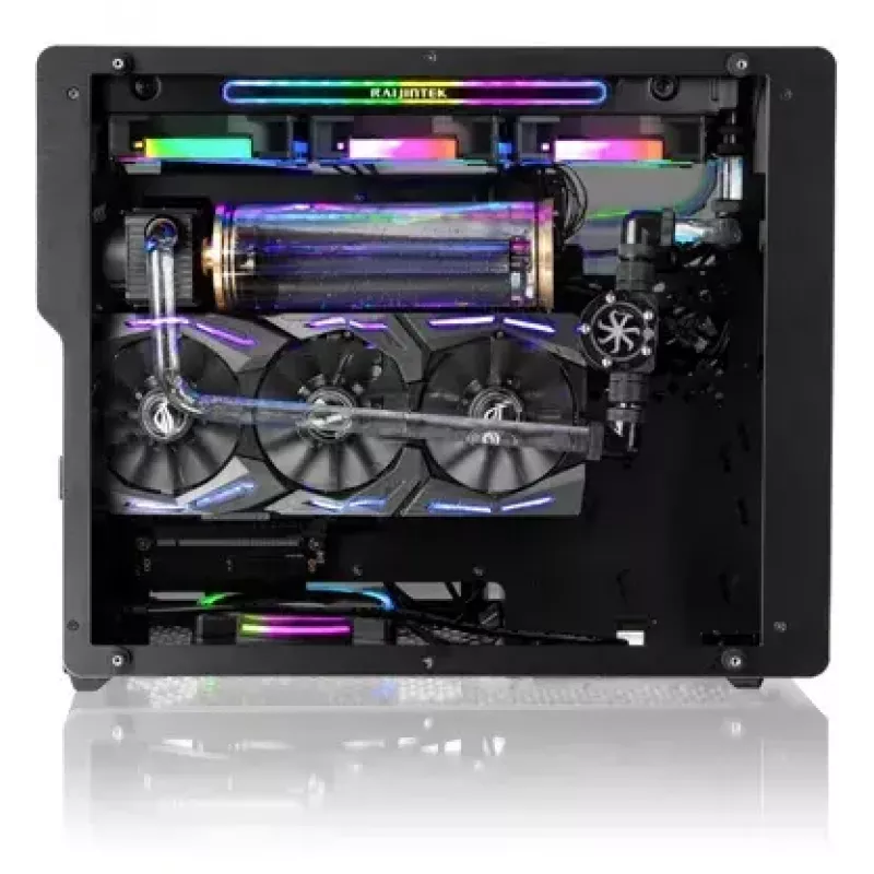 Korpusas RAIJINTEK Ophion M Evo ALS Midi Tower Juodas, Peršviečiamas
