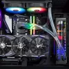 RAIJINTEK EOS 12 RBW ADD 120 mm ventiliatorius su hidrauliniu guoliu, PWM, 800–1800 RPM, 2 vnt., juoda/balta