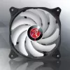 RAIJINTEK EOS 12 RBW ADD 120 mm ventiliatorius su hidrauliniu guoliu, PWM, 800–1800 RPM, 2 vnt., juoda/balta