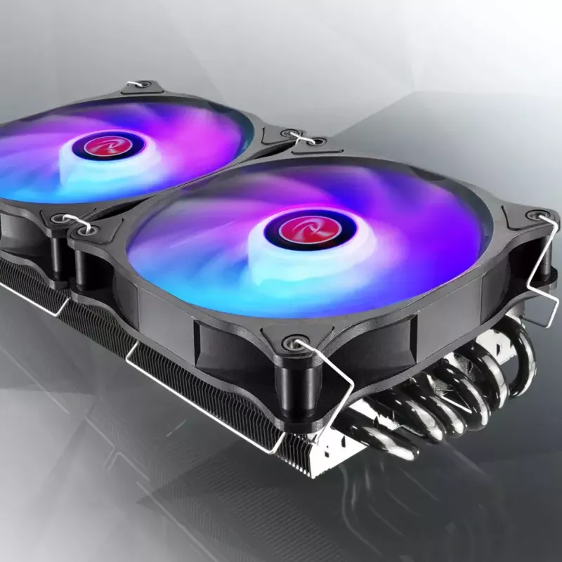 RAIJINTEK EOS 12 RBW ADD 120 mm ventiliatorius su hidrauliniu guoliu, PWM, 800–1800 RPM, 2 vnt., juoda/balta