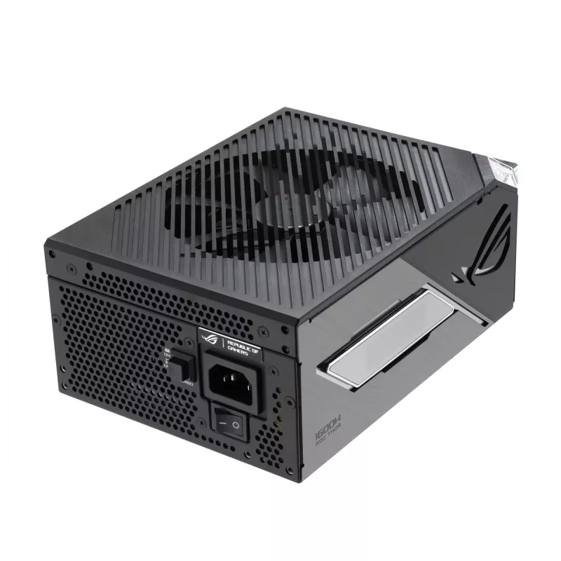 Maitinimo blokas ASUS ROG THOR-1600T3-GAMING 1600 W, 80 PLUS Titanium, ATX 3.1, visiškai modulinis, OLED ekranas