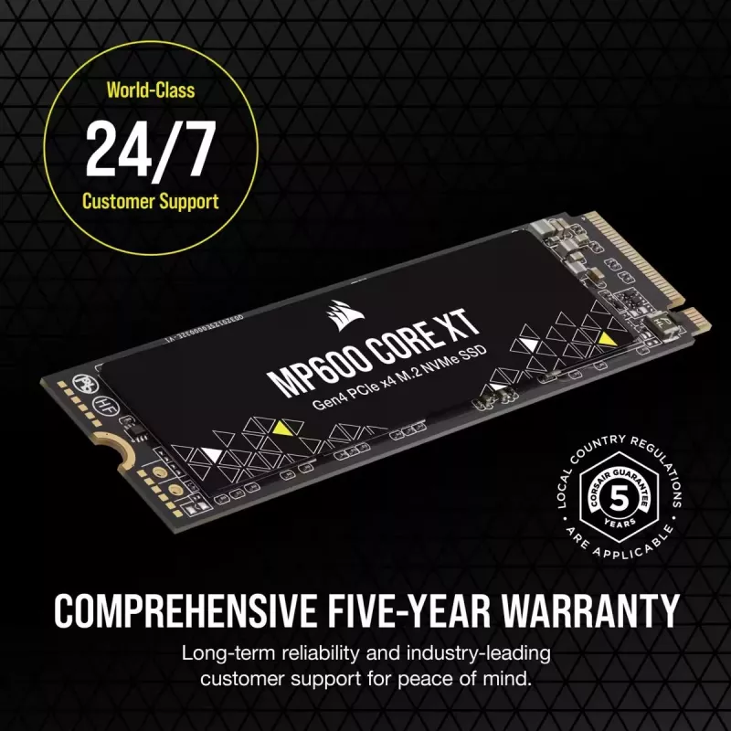 CORSAIR SSD – 4TB – MP600 Core Xt PCI-E 4.0 (gen4) x4 NVMe M.2